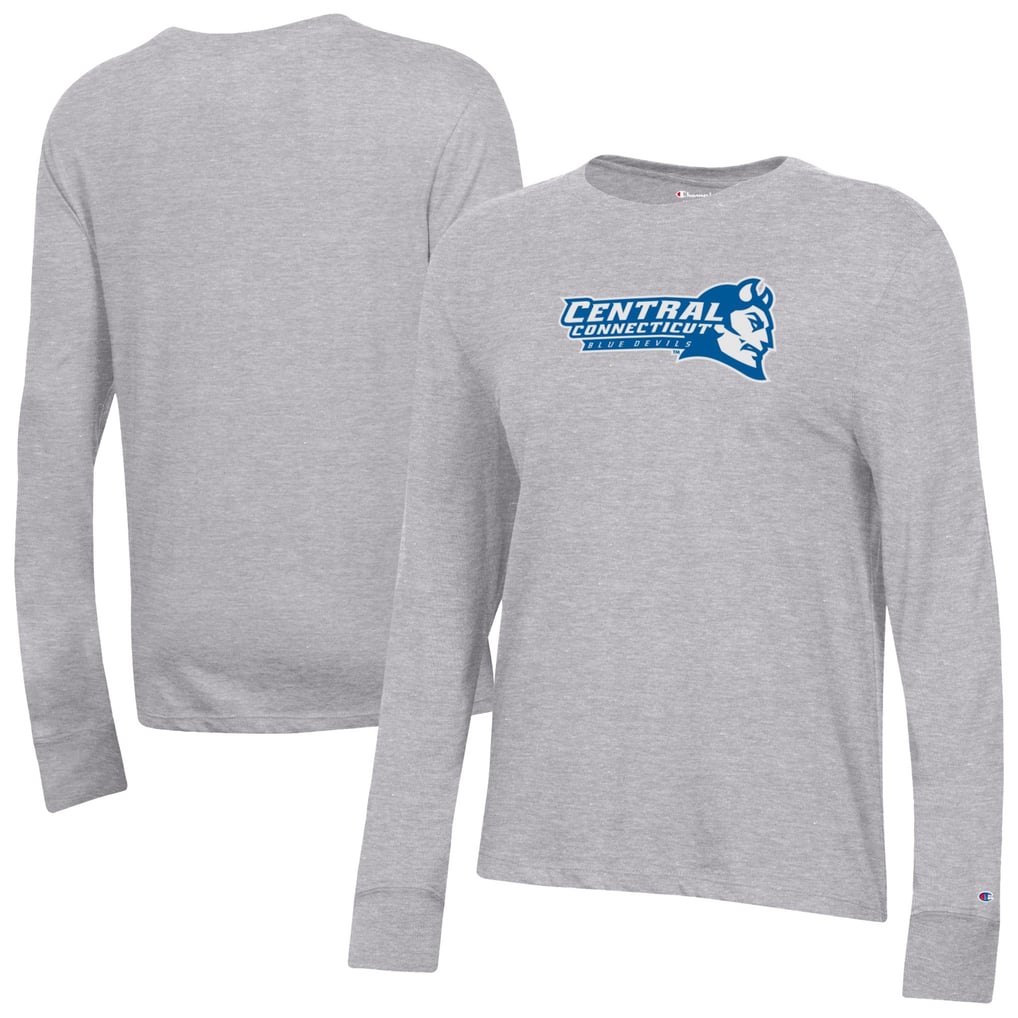  Central Connecticut State Blue Devils Champion Women's Core Long Sleeve T-Shirt - Gray